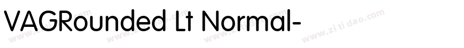 VAGRounded Lt Normal字体转换